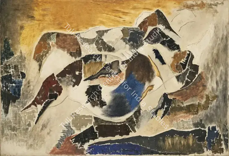 Chhabda, Bal (Artist). Lovers. Oil on canvas, 1979 | Painting  | 00868413