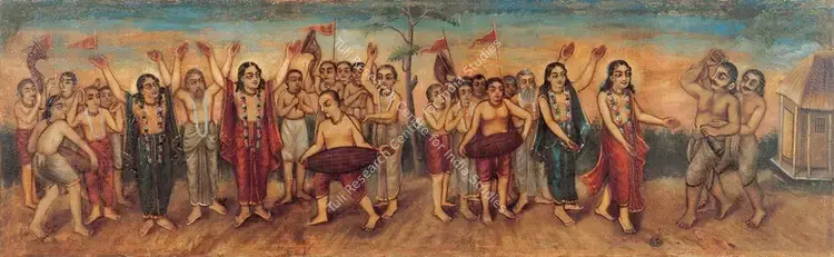 Attributed to Motilal Pal (Artist). Chaitanya Lila. Oil on canvas, late 1910s | Painting | FineArts | 00373206