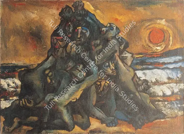 Roy, Sajal (Artist). Untitled. Oil on canvas, 1967 | Painting | FineArts | 00599043