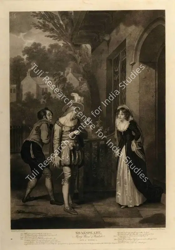 Smirke, After Robert (Artist). Merry Wives of Windsor-Act I, Scene I, 1793 | Aquatint | PopCulture | 00092183