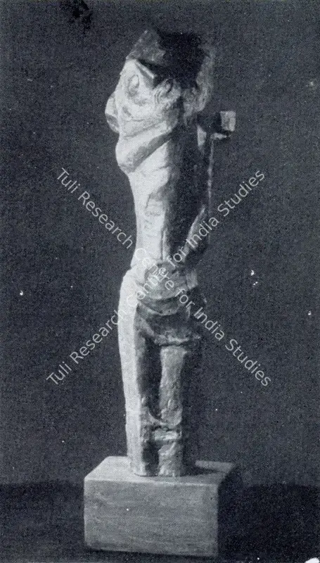 Dhanapal, S. (Artist). Christ Bearing the Cross. Bronze, 1961 | Marg, December 1962 | Sculpture | FineArts | 00674916
