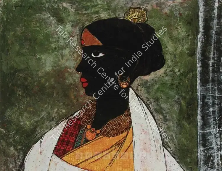 Prabha, B. (Artist). Untitled. Tempera on wooden board, 1959 | Painting | FineArts | 00561972
