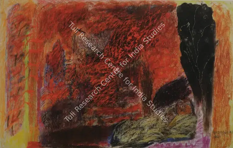 Kaur, Rajnish (Artist). Untitled. Pastel on wood, 2004 | Sculpture | FineArts | 00574771