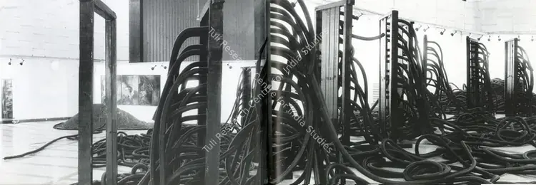 Navjot (Artist). Links Destroyed and Rediscovered. Multimedia Installation with Paintings, Screenprints, Film, and Music, 1994 | Marg, 1996 | Installation | FineArts | 00675161