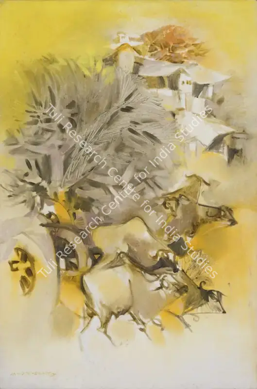 Sivanesan, M. (Artist). Untitled. Oil on canvas, 1977 | Painting | EconomicsArt | 00872040
