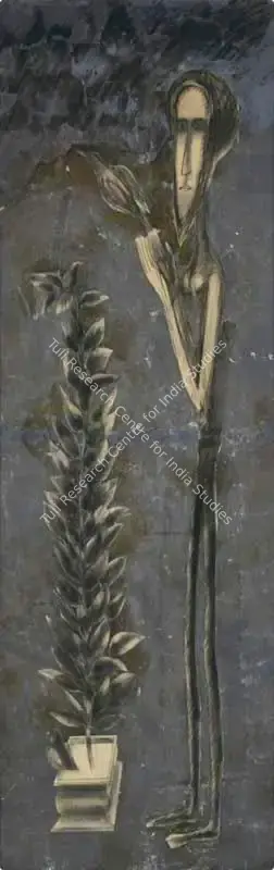 Nayar, Ved (Artist). Untitled. Mixed media on paper laid on board, 1990 | Painting  | 00867373