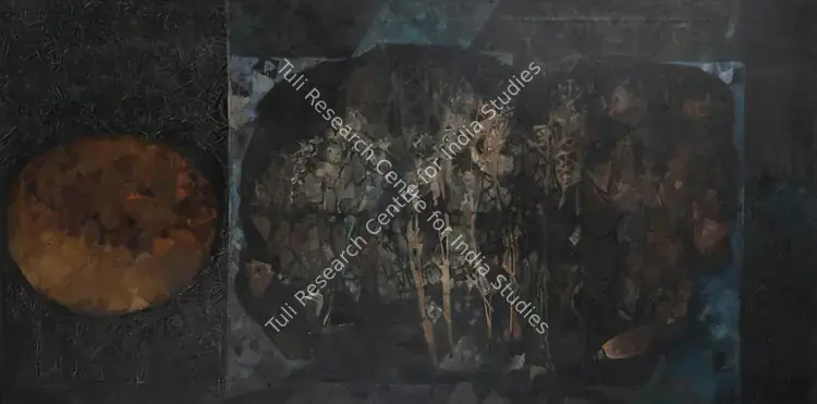 Ray, Shyamal Dutta (Artist). Untitled. Oil on canvas, late 1960s | Painting | FineArts | 00337295