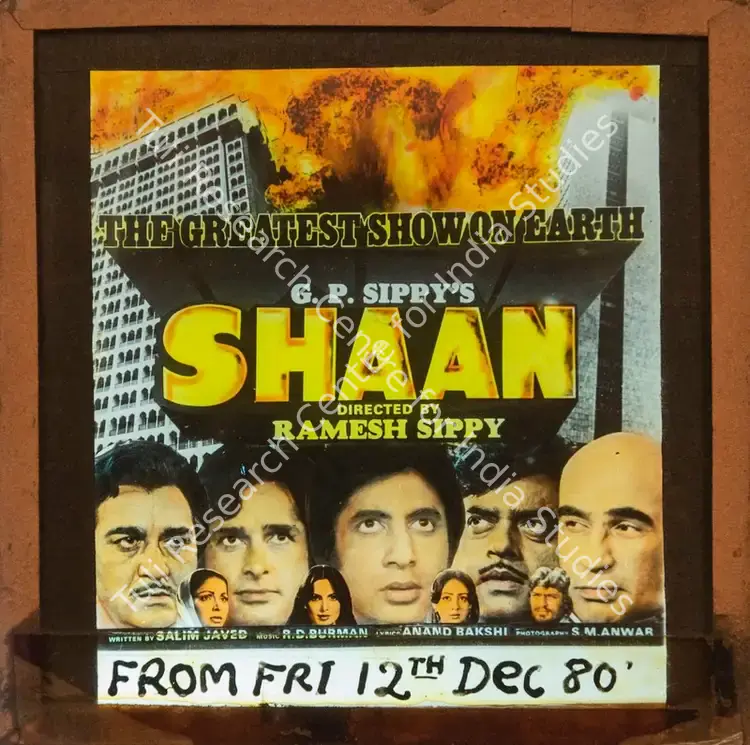 Sippy, G.P. (Producer), Shaan, 1980 | Glass Slide | CinemaEducation | 00841974