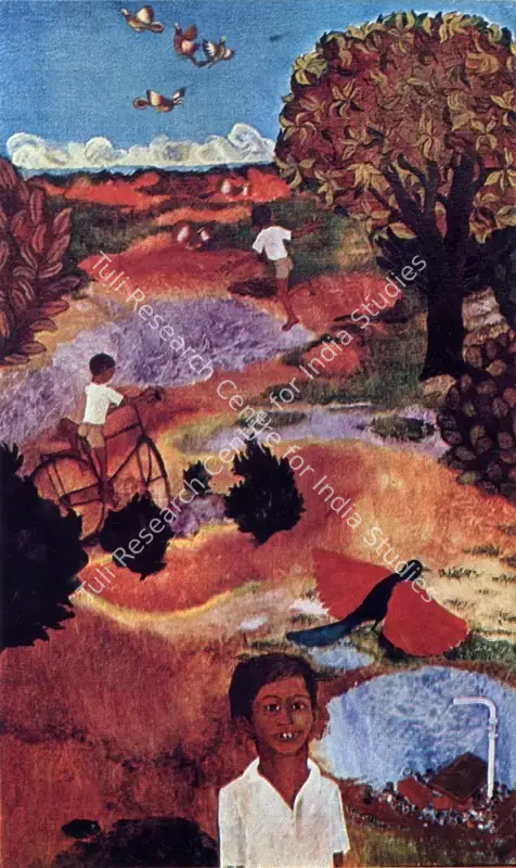 Sheikh, Nilima (Artist). Ajay. 1976 | Marg, March 1978 | Painting | FineArts | 00674597
