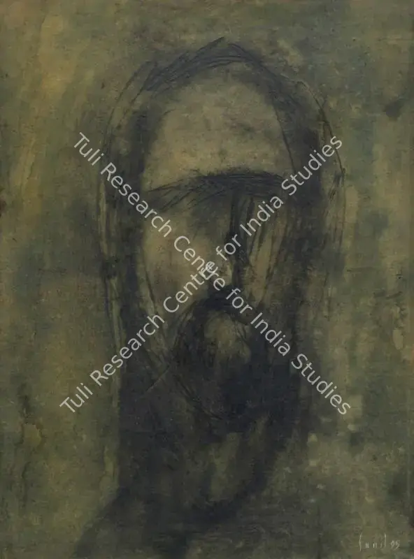 Padwal, Sunil (Artist). Untitled. Watercolour and pencil on paper pasted on board, 1995 | Painting | FineArts | 00416857