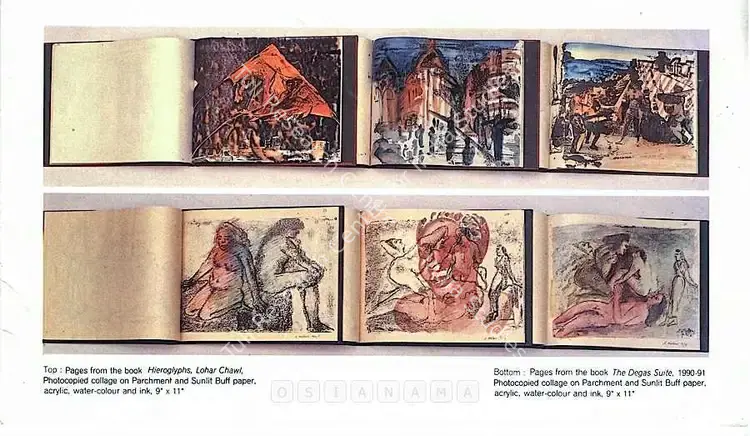 Malani, Nalini (Artist). Nalini Malani Shows her Recent Works " Hieroglyphs" Paintings and Monotypes. 1991 | Solo Exhibition Catalogue  | 00875754