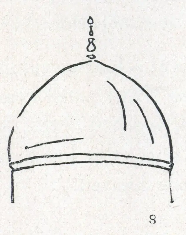 Unknown (Artist). Dome of Lodi Tomb. A.D. 1500 | Marg, June 1958 | Sketch | ArcHeritage | 00674137