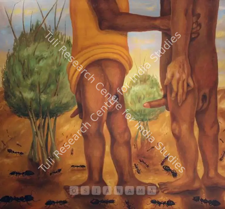 Gopikrishna (Artist). Characteristics Among Black Ants. Oil on canvas, 2000 | Painting | FineArts | 00756949