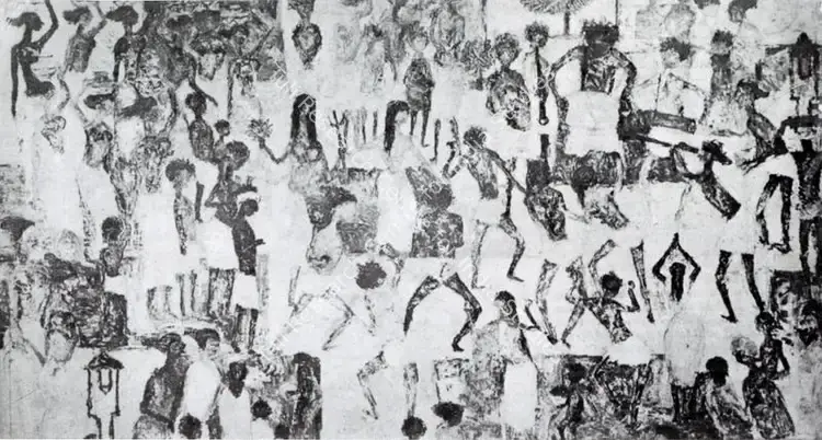 Perumal, P. (Artist). Pongal. n.d. | Artrends, April 1962 | Painting | FineArts | 00551147