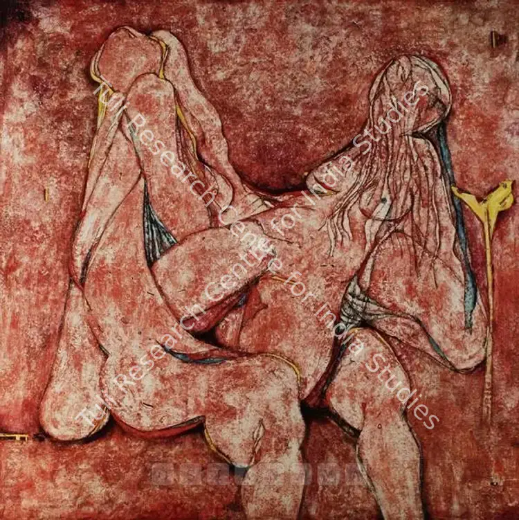 Khanna, Balraj (Artist). Trauma. Oil on canvas, 1972 | Painting | FineArts | 00561480
