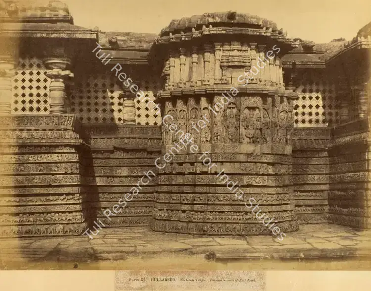 Pigou, William Henry (Photographer), Hullabeed. The Great Temple. Pavilion in centre of East Front, n.d. | Antiquarian Photograph | Photography | 00115742