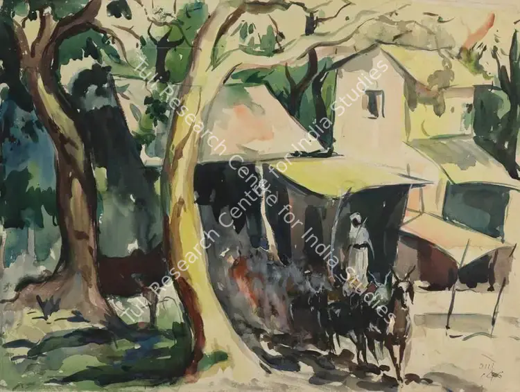 Gade, H.A. (Artist). Untitled. Watercolour on paper, 1946 | Painting | FineArts | 00335420