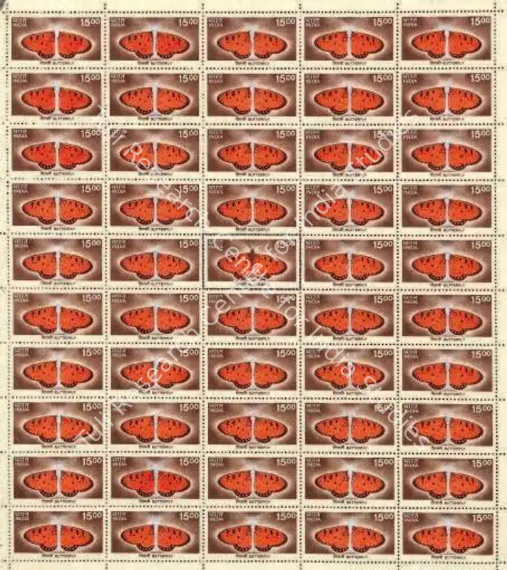 Purkayastha, Ashim (Artist). Dilli Dilwalon Ki VII. Acrylic and ink on postage stamps, 2005-2006 | Painting | FineArts | 00642322