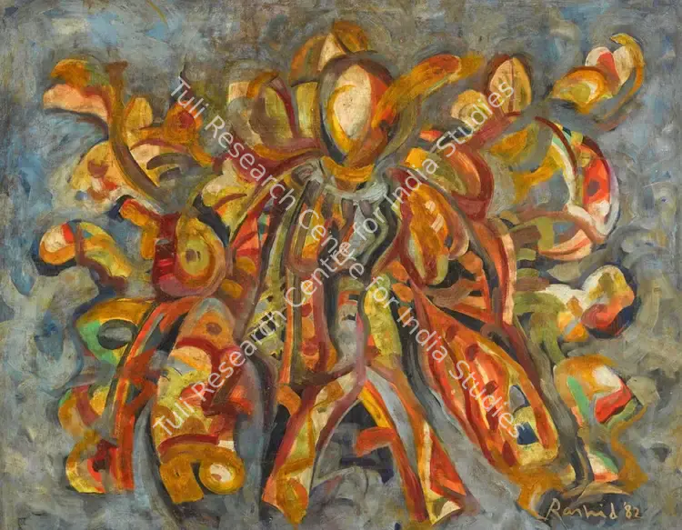 Choudhury, Rashid (Artist). Untitled. Oil on canvas, 1982 | Painting | EconomicsArt | 00871588