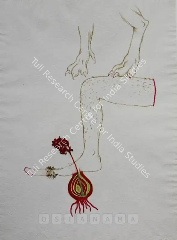 Sen, Mithu (Artist). Untitled. Mixed media on handmade paper, 2005 | Painting | FineArts | 00575677