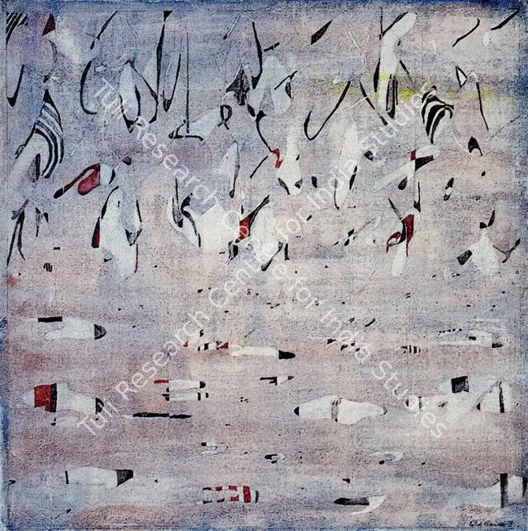 Khanna, Balraj (Artist). Lake 1971. Oil on canvas, 1971 | Painting | FineArts | 00373929