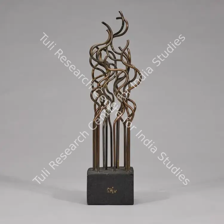 Singh, Shiv (Artist). Untitled. Metal rods on wood base, n.d. | Sculpture | FineArts | 00417401