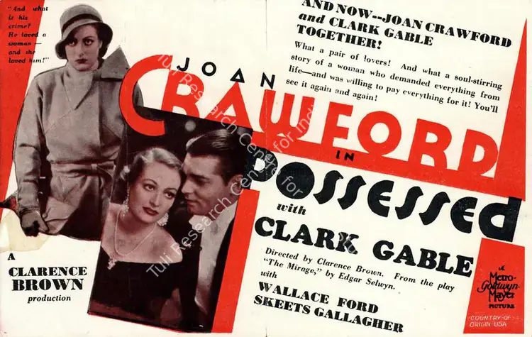 Brown, Clarence (Director), Possessed, 1931 | Handbill | CinemaEducation | 00760993