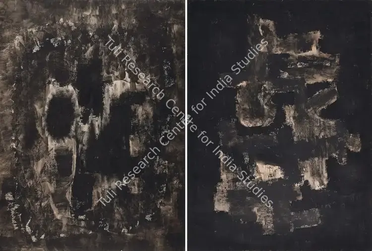 Patel, Homi (Artist). Untitled. Ink and watercolour on paper, 1950s | Painting | FineArts | 00603319