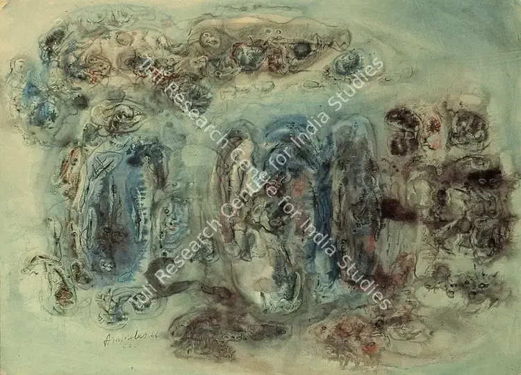 Ambadas (Artist). Untitled. Watercolour on paper, 1966 | Painting | FineArts | 00599845