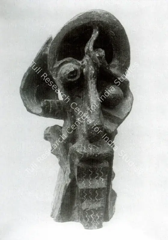 Baij, Ramkinkar (Artist). Poet's Head. Bronze, 1938 | Marg, December 2022 - March 2023 | Sculpture | FineArts | 00675415