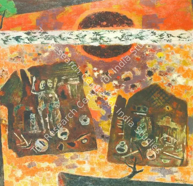 Joshi, Prafulla (Artist). Abstract. Oil on canvas, n.d. | Painting  | 00877849