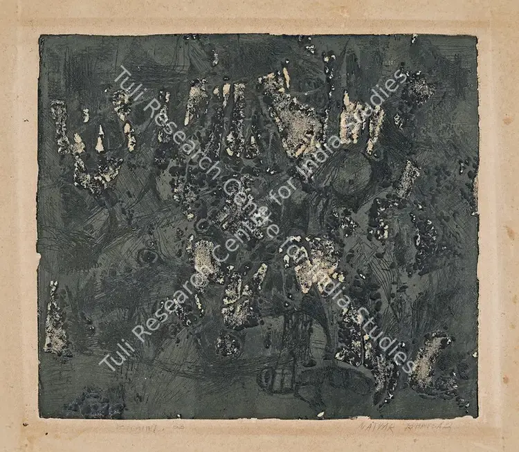 Bhavsar, Natvar (Artist). Untitled. Etching on paper, 1953 | Graphic Art | EconomicsArt | 00869557