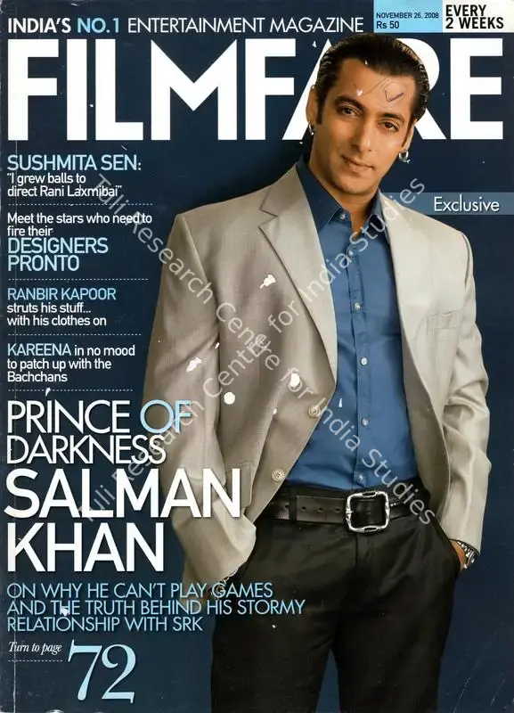 Pillaai, Jitesh (Editor). Filmfare. 57(24). Bombay: Joji Varghese, 26 November 2008 | Magazine | CinemaEducation | 00793869
