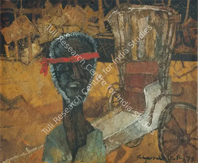 Ray, Shyamal Dutta (Artist). Untitled. Oil on canvas, 1972 | Painting | FineArts | 00643287