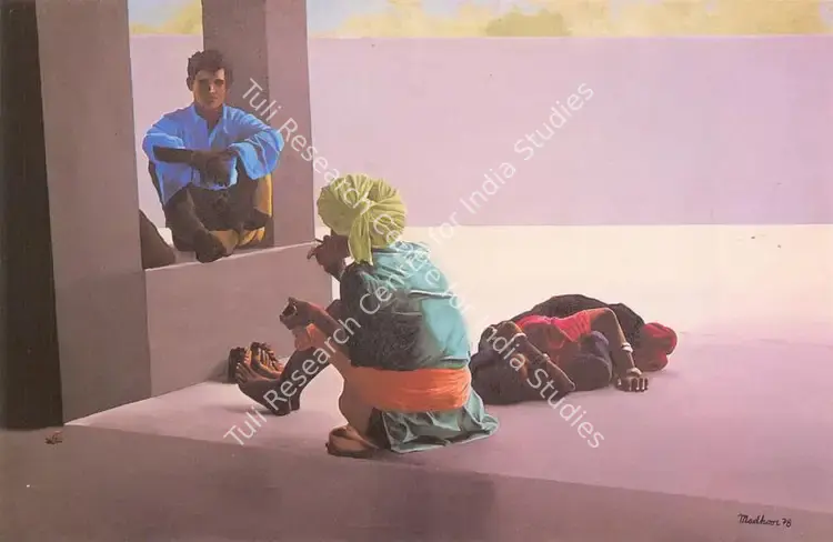 Kapoor, Madhoor (Artist). The Smoke. Oil on canvas, 1978 | Painting | FineArts | 00371234