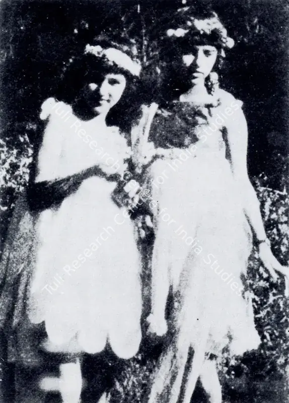 Khanna, Krishen (Photographer). Amrita and Indira in Simla. 1922 | Contemporary Photograph, Marg, March 1972 | Photography | 00513007