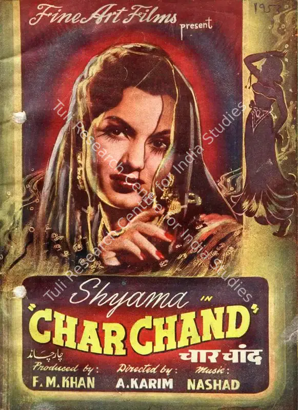 Khan, F.M. (Producer), Char Chand, 1953 | Song-Synopsis Booklet | CinemaEducation | 00863709