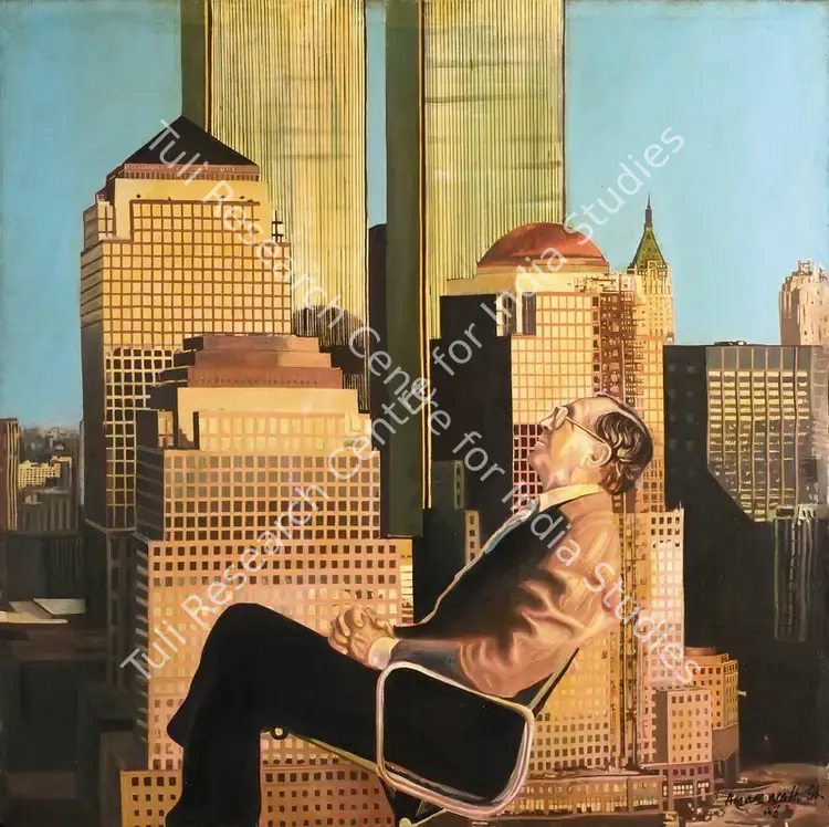 Sharma, Amarnath (Artist). Twin Towers. Oil on canvas, 2003 | Painting | FineArts | 00575233