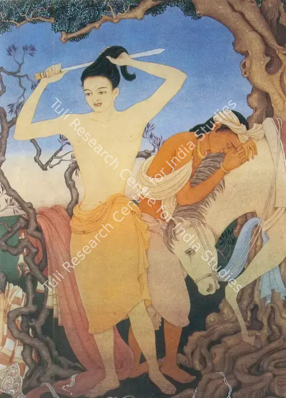 Mukherjee, Roma (Artist). The Great Renunciation. n.d. | Painting  | 00877647