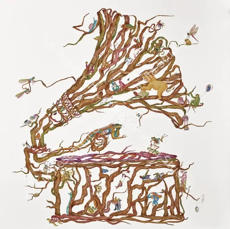 Sugandh, Yashika (Artist). Untitled. Watercolour on paper pasted on board, 2021 | Painting | FineArts | 00603795