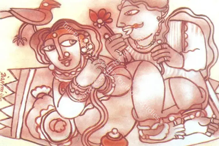 Bandopadhyay, Ramananda (Artist). Untitled. Mixed media on paper, 1998 | Painting | FineArts | 00374456