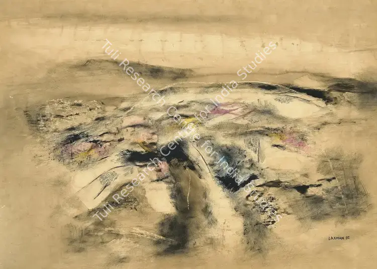Shreshtha, Laxman (Artist). Untitled. Mixed media on paper, 1922 | Painting | EconomicsArt | 00868359