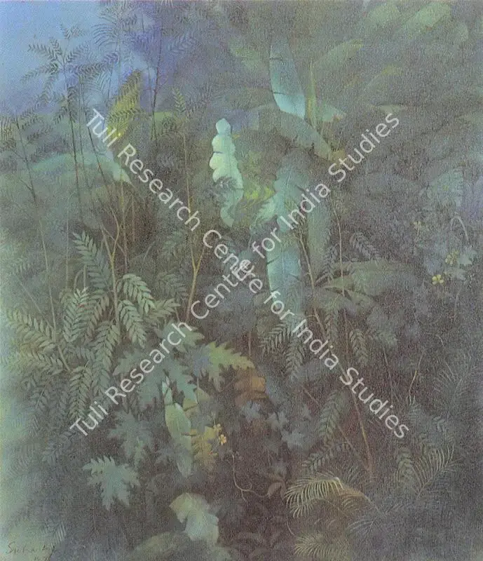 Roy, Suhas (Artist). Landscape. Oil on canvas, 1979 | Painting | FineArts | 00371241