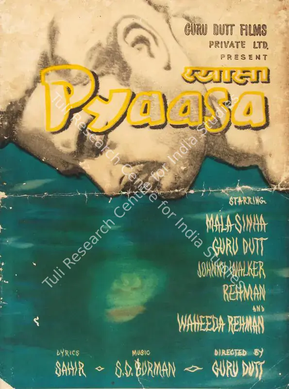 Dutt, Guru (Producer), Pyaasa, 1957 | Song-Synopsis Booklet | CinemaEducation | 00780288