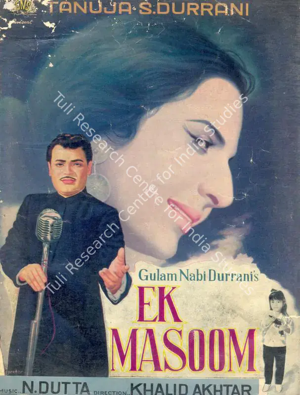 Durrani, Gulab Nabi (Producer), Ek Masoom, 1969 | Song-Synopsis Booklet | CinemaEducation | 00864289