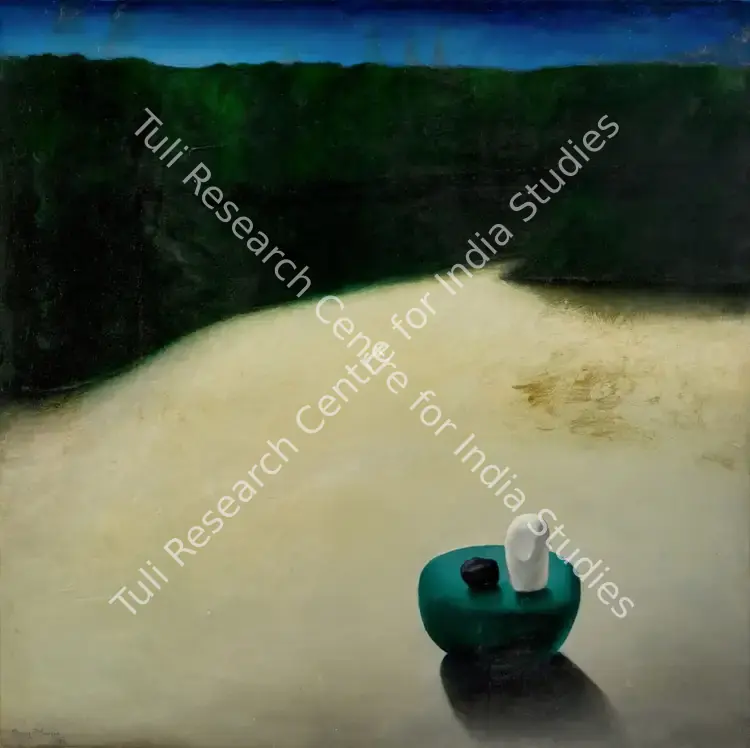 Singh, Paramjit (Artist). Near the Woods. Oil on canvas, 1970 | Painting | EconomicsArt | 00872715