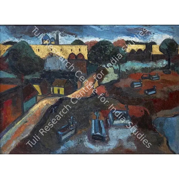 Chandra, Avinash (Artist). Untitled. Oil on board, c.1950 | Painting | FineArts | 00354149