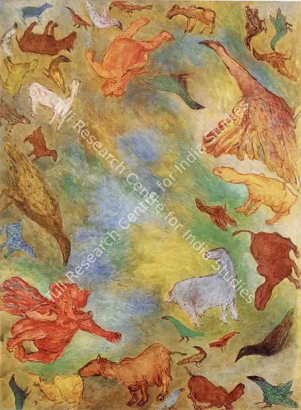Dakoji, Devraj (Artist). Pranamu. Watercolour on paper, 1990 | Painting  | 00877124
