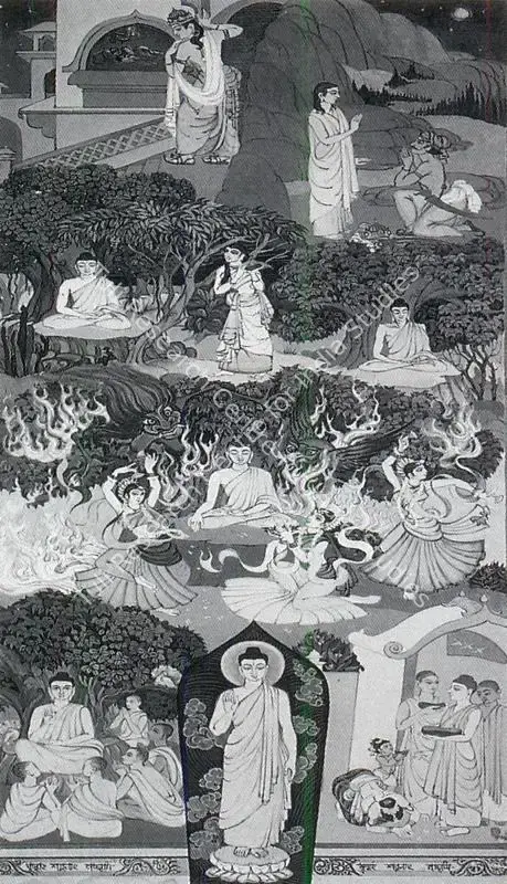 Kumar, Gosto (Artist). Buddha. Gouache on paper, n.d. | Painting | FineArts | 00371205