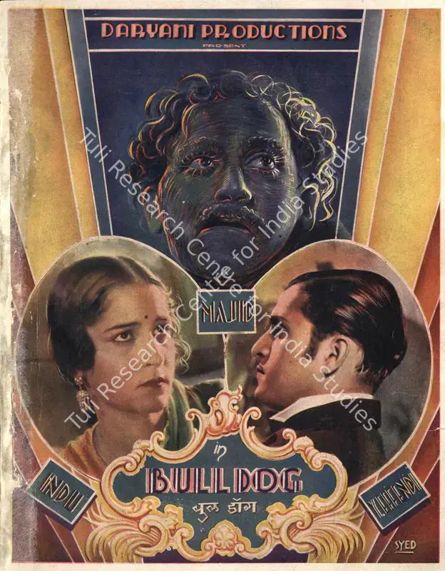 Khosla, Dwarka (Director), Bull Dog, 1937 | Song-Synopsis Booklet | CinemaEducation | 00863611